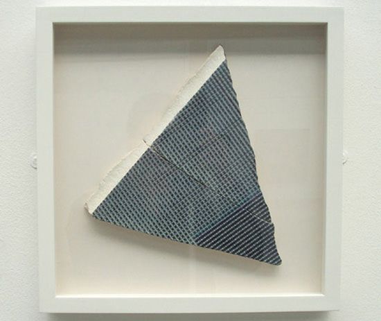 White triangle fragment
